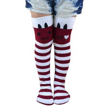 Toddlers Kids Girls Knee High Socks School Cotton Tights Striped Stockings for Girls 1-8Years UBY