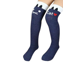 Toddlers Kids Girls Knee High Socks School Cotton Tights Striped Stockings for Girls 1-8Years UBY