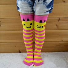 Toddlers Kids Girls Knee High Socks School Cotton Tights Striped Stockings for Girls 1-8Years UBY