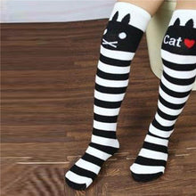 Toddlers Kids Girls Knee High Socks School Cotton Tights Striped Stockings for Girls 1-8Years UBY