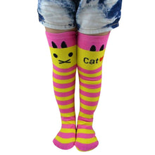Toddlers Kids Girls Knee High Socks School Cotton Tights Striped Stockings for Girls 1-8Years UBY