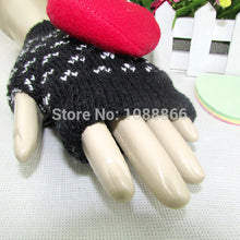 Trendy Women Lady Winter Knitted Gloves Warmer Fingerless Mittens MulticolorFreeUBY