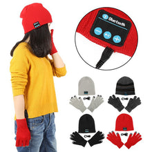 Warm Soft Smart Headset Bluetooth Wireless Beanies Hats  Gloves Set for Women Men Unisex Caps Headphone Speaker UBY