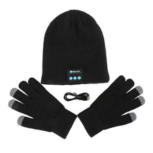 Warm Soft Smart Headset Bluetooth Wireless Beanies Hats  Gloves Set for Women Men Unisex Caps Headphone Speaker UBY