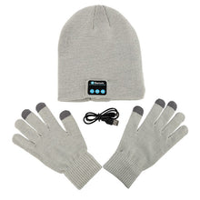 Warm Soft Smart Headset Bluetooth Wireless Beanies Hats  Gloves Set for Women Men Unisex Caps Headphone Speaker UBY