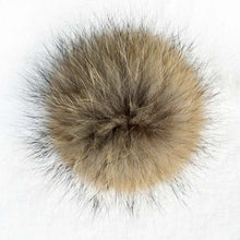 Warm Child Baby Girls Boys Knitted Woolen Natural Crochet Ski Kids Beanies Caps Raccoon Fur Pom Bobble Hats UBY