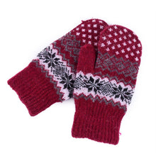 Winter Fashion Women men Rabbit Fur Wool Warm Gloves Full Finger Thick Mittens UBY