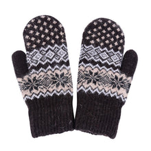 Winter Fashion Women men Rabbit Fur Wool Warm Gloves Full Finger Thick Mittens UBY