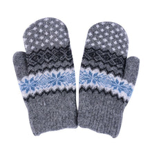 Winter Fashion Women men Rabbit Fur Wool Warm Gloves Full Finger Thick Mittens UBY