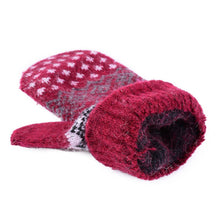 Winter Fashion Women men Rabbit Fur Wool Warm Gloves Full Finger Thick Mittens UBY