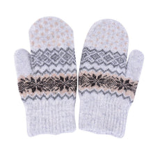 Winter Fashion Women men Rabbit Fur Wool Warm Gloves Full Finger Thick Mittens UBY