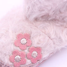 Winter Infant Baby Girls Velvcro Pink Flower Shoes Coral Fleece Snow Boots 0-12M UBY