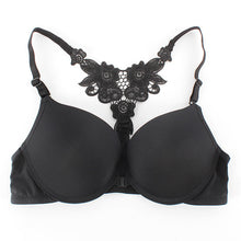 Women Front Closure Lace Racer Back Racerback Push Up Seamless Bra 32-36B UBY
