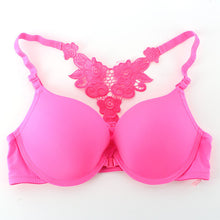 Women Front Closure Lace Racer Back Racerback Push Up Seamless Bra 32-36B UBY