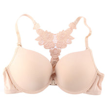 Women Front Closure Lace Racer Back Racerback Push Up Seamless Bra 32-36B UBY