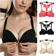 Women Front Closure Lace Racer Back Racerback Push Up Seamless Bra 32-36B UBY