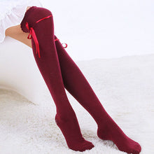 Women Girls Over Knee Thigh High Cotton Stocking Long Knitted Boot Hosiery Stocking UBY