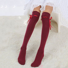 Women Girls Over Knee Thigh High Cotton Stocking Long Knitted Boot Hosiery Stocking UBY