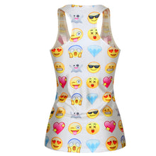 Women Gothic Punk Vest Shirt Pattern Print Clubwear Sleeveless T-Shirt UBY