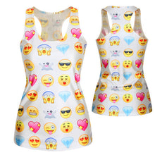 Women Gothic Punk Vest Shirt Pattern Print Clubwear Sleeveless T-Shirt UBY