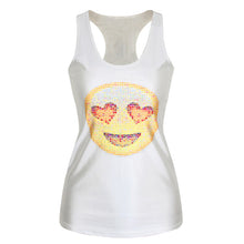 Women Gothic Punk Vest Shirt Pattern Print Clubwear Sleeveless T-Shirt UBY