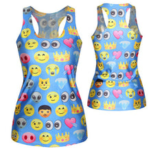 Women Gothic Punk Vest Shirt Pattern Print Clubwear Sleeveless T-Shirt UBY