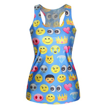 Women Gothic Punk Vest Shirt Pattern Print Clubwear Sleeveless T-Shirt UBY
