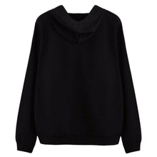 Women Hoodies Sweatshirts Hand Print Long Sleeve Casual All-match Solid Leisure Hooded Hoodie Loose Tops Plus Size UBY