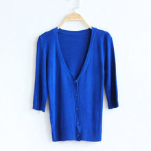 Women Lady Girl Knit 3 4 Sleeve Sweater Coat Knitwear Cardigan Jacket Ladies Tops Knit UBY