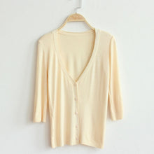 Women Lady Girl Knit 3 4 Sleeve Sweater Coat Knitwear Cardigan Jacket Ladies Tops Knit UBY