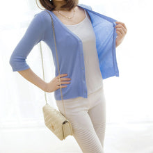 Women Lady Girl Knit 3 4 Sleeve Sweater Coat Knitwear Cardigan Jacket Ladies Tops Knit UBY