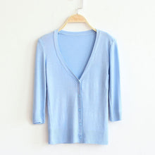 Women Lady Girl Knit 3 4 Sleeve Sweater Coat Knitwear Cardigan Jacket Ladies Tops Knit UBY