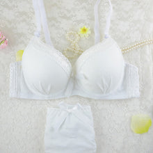 Women Push Up Bra Set Girl Lace Decor Underwear Set Underwire Brassiere Outfit UBY