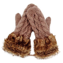 Women Ragwool Rag Wool Gloves Hang Neck Mittens Knitted Warm Fur Glove 11 Colors P6Y UBY