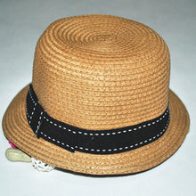 Women Straw Bow Brim Trilby UV Protection Cycling Outdoor Summer Beach Sun Hat UBY