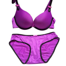 Women Underwire BraKnicker Girl 2pcss Bra Set Padded Underwear Brassiere Bikini Y46 P18 UBY